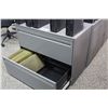 Image 3 : HAWORTH PREMISE CHARCOAL GREY 2 DRAWER LATERAL FILE CABINET