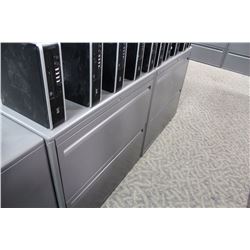 HAWORTH PREMISE CHARCOAL GREY 2 DRAWER LATERAL FILE CABINET