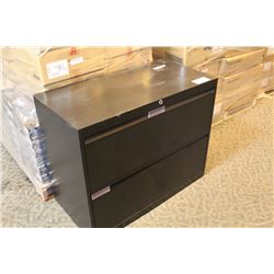 11 TEKNION BLACK 2 DRAWER LATERAL FILE CABINETS *CONDITION UNKNOWN*