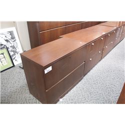 HAWORTH CHERRY 2 DRAWER LATERAL FILE CABINET