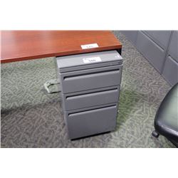 HAWORTH PREMISE CHARCOAL GREY 3 DRAWER MOBILE PEDESTAL