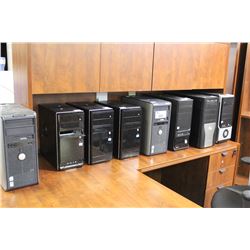 8 DESKTOP COMPUTERS *NO HDD, NO POWER SUPPLY*