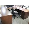 Image 3 : HAWORTH CHERRY U-SHAPE EXECUTIVE DESK