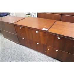 MAHOGANY 2 DRAWER LATERAL FILE CABINET