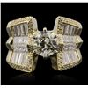 Image 2 : 18KT Yellow Gold 3.51ctw Diamond Ring