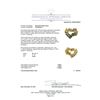 Image 3 : 0.85ctw Emerald and Diamond Pin - 18KT Two-Tone Gold