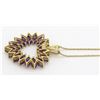 Image 6 : 2.22ctw Amethyst Pendant With Chain - 10KT Yellow Gold