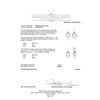 Image 3 : 1.60ctw Earrings Dangle Earrings - 14KT White Gold