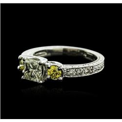 14KT White Gold 1.54ctw Diamond Ring