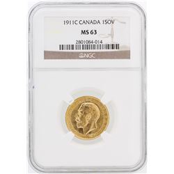 1911-C NGC MS63 Canada 1SOV Gold Coin