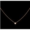 0.09ct Diamond Necklace - 14KT Rose Gold