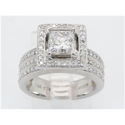 1.70ctw Diamond Ring - 18KT White Gold