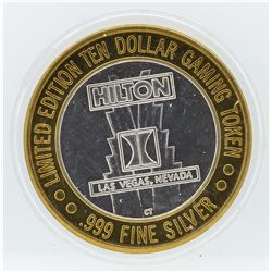 Limited Edition $10 Las Vegas .999 Silver Gaming Token