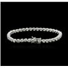 Image 2 : 18KT White Gold 7.41ctw Diamond Tennis Bracelet