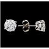 Image 2 : 14KT White Gold 2.59ctw Diamond Stud Earrings