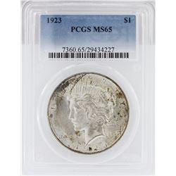 1923  MS65 Peace Silver Dollar