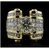 Image 3 : 18KT Yellow Gold 8.81ctw Diamond Ring