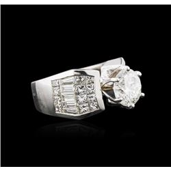 18KT White Gold 4.16ctw Diamond Ring