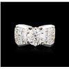 Image 2 : 18KT White Gold 4.16ctw Diamond Ring
