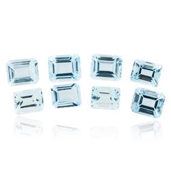 39.22ctw. Emerald Cut Blue Topaz Parcel