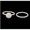Image 1 : 14KT White Gold 2.44ctw Diamond Wedding Ring Set