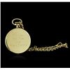 Image 2 : Tiffany & Co. 18KT Yellow Gold Open Face Pocket Watch With Chain