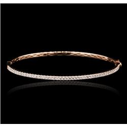 14KT Rose Gold 0.67ctw Diamond Bangle Bracelet