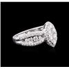 Image 1 : 0.86ctw Diamond Ring - 18KT White Gold