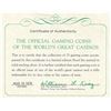 Image 8 : Franklin Mint World's Great Casinos Sterling Silver Gaming Coins