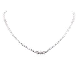 14KT White Gold 5.14ctw Diamond Necklace