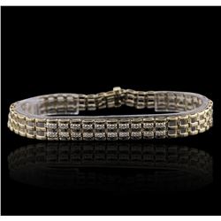 10KT Yellow Gold 0.20ctw Diamond Bracelet