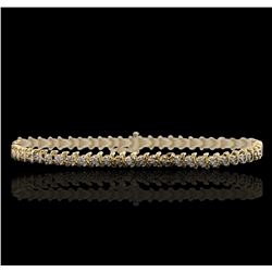 14KT Yellow Gold 1.10ctw Diamond Bracelet