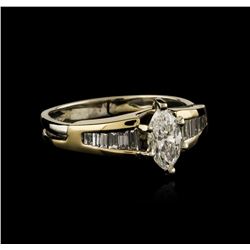 14KT Yellow Gold 0.83ctw Diamond Ring