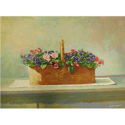 A Basket of Violets by Charles Apt