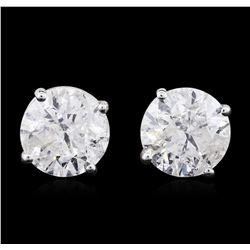 14KT White Gold 1.74ctw Diamond Stud Earrings