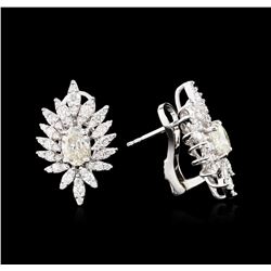 14KT White Gold 2.19ctw Diamond Earrings