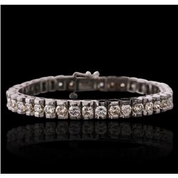 14KT White Gold 6.12ctw Diamond Tennis Bracelet