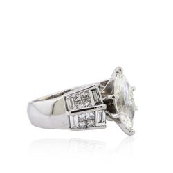 14KT White Gold 3.57ctw Diamond Ring