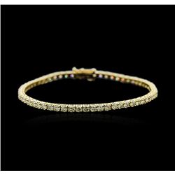 18KT Yellow Gold 4.98ctw Diamond Tennis Bracelet