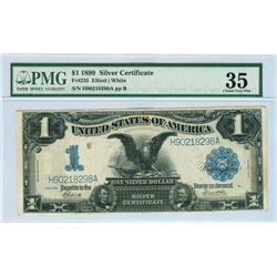 1899 $1 Black Eagle Silver Certificate FR-235 PMG Choice VF 35