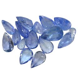 12.16ctw Pear Mixed Tanzanite Parcel