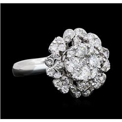 14KT White Gold 0.84ctw Diamond Ring