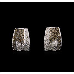 14KT White Gold 1.45ctw Diamond Earrings