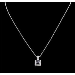 2.14ct Fancy Black Diamond Pendant With Chain - 14KT White Gold