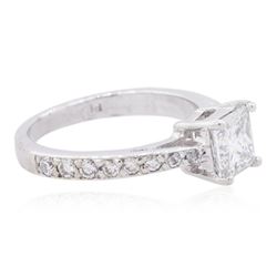 Platinum 1.43ctw Diamond Ring