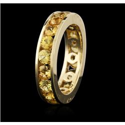 14KT Yellow Gold 4.18ctw Yellow Sapphire Ring