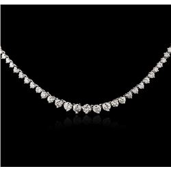 18KT White Gold 7.29ctw Diamond Necklace