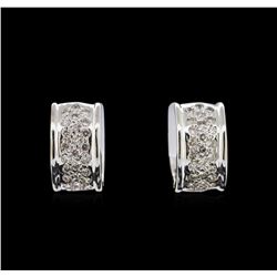 0.50ctw Diamond Earrings - 14KT White Gold