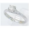 Image 1 : GIA Certified 0.70ct Diamond Solitaire Ring - 14K White Gold