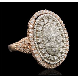 14KT Rose Gold 1.43ctw Diamond Ring